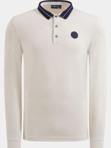 Chervo Affranto Langarm Polo offwhite