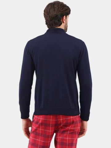 Chervo Nascondino Windstopp Strick navy