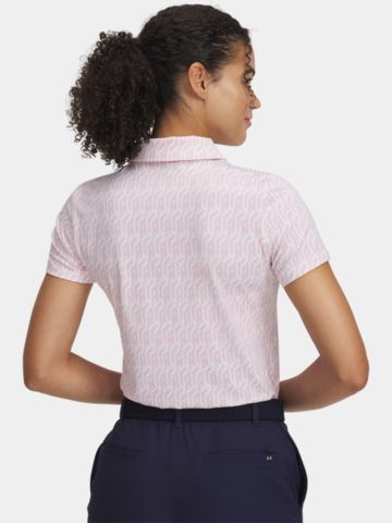 Under Armour UA Playoff 3.0 Printed Halbarm Polo rosa