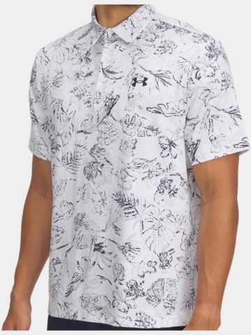 Under Armour Playoff 3.0 Pr. Hawaii Halbarm Polo weiß