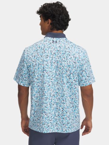 Under Armour Matchplay Pr. M Floral Halbarm Polo hellgrau