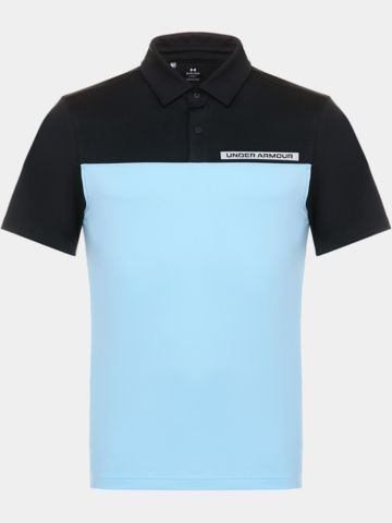 Under Armour T2 Color Block Halbarm Polo hellblau