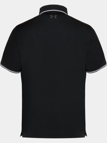 Under Armour Playoff 3.0 Rib Halbarm Polo schwarz