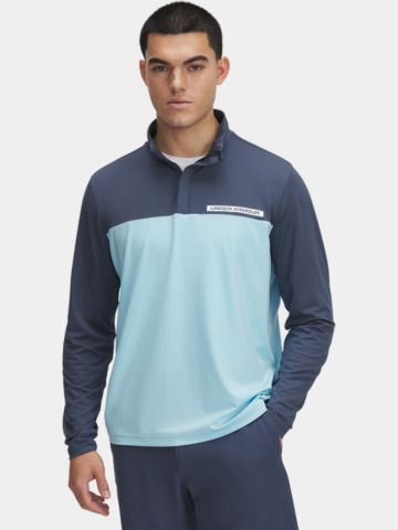 Under Armour T2G 1/4 Zip Stretch Midlayer hellblau
