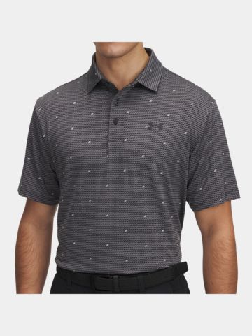 Under Armour Playoff 3.0 Pr. Deuces Slice Halbarm Polo schwarz