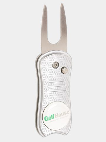 Golf House Pitchgabel silber