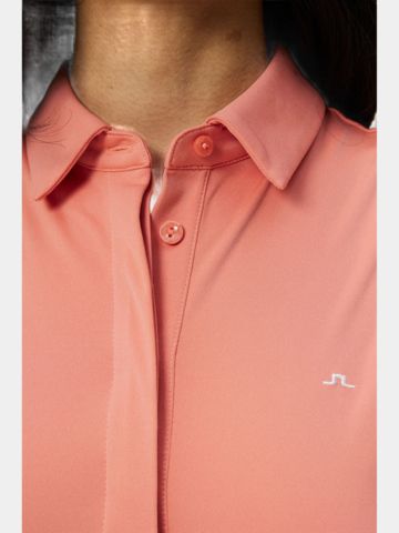 J.Lindeberg  Dena Sleeveless Top ohne Arm Polo rosa