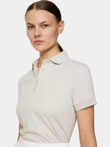 J.Lindeberg Tour Tech Halbarm Polo sand