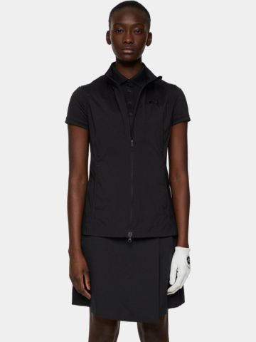 J.Lindeberg Thorine Windstopp Weste schwarz