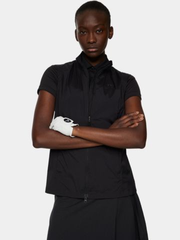 J.Lindeberg Thorine Windstopp Weste schwarz