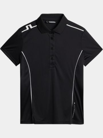 J.Lindeberg Leyla Halbarm Polo schwarz