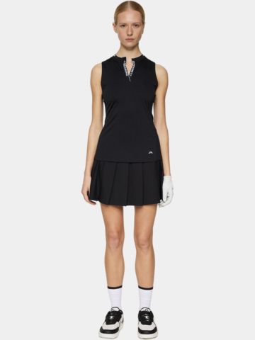 J.Lindeberg Leya Sleeveless Top ohne Arm Polo schwarz