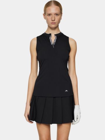 J.Lindeberg Leya Sleeveless Top ohne Arm Polo schwarz