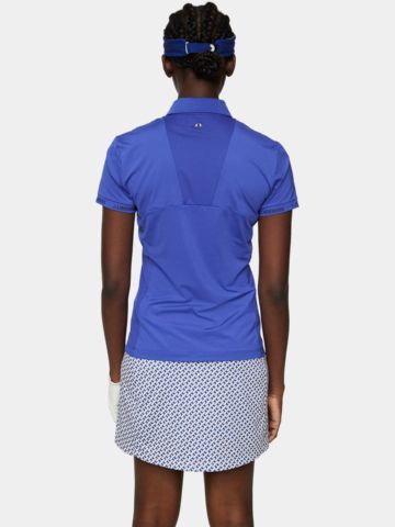 J.Lindeberg  Becca Halbarm Polo blau