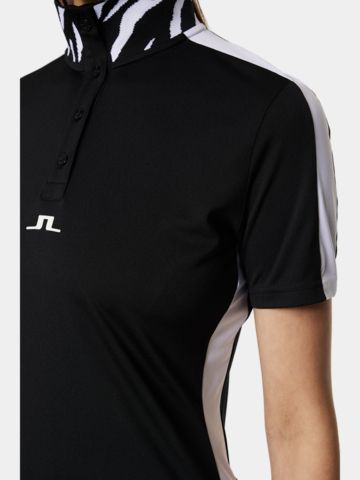 J.Lindeberg  Pip Halbarm Polo schwarz