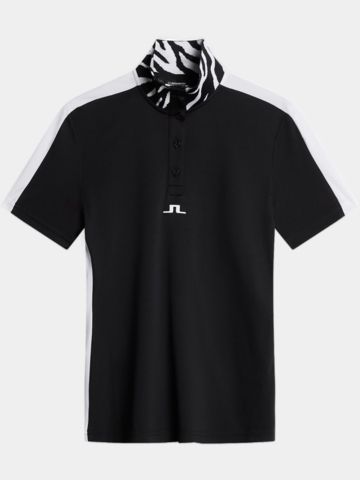 J.Lindeberg Pip Halbarm Polo schwarz