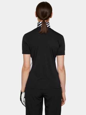 J.Lindeberg  Pip Halbarm Polo schwarz