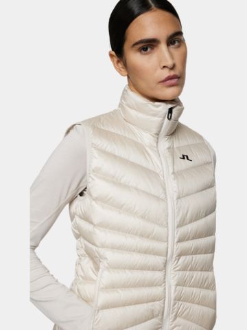 J.Lindeberg  Lara Light Down Daunen Weste sand