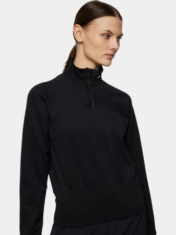 J.Lindeberg  Jodi Quarter Zip Sweatshirt Stretch Midlayer schwarz
