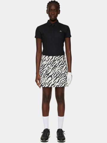 J.Lindeberg Amelie Mid Print Skirt kurz Skort schwarz
