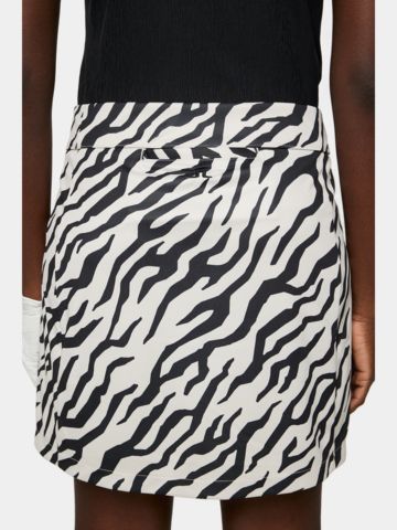 J.Lindeberg Amelie Mid Print Skirt kurz Skort schwarz