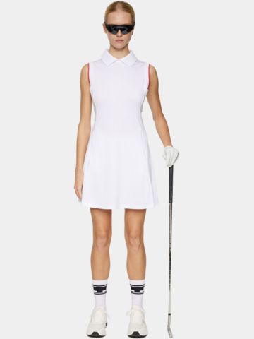 J.Lindeberg  Vida Dress ohne Arm Kleid weiß