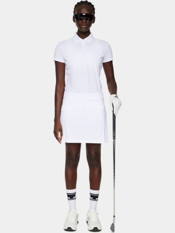 J.Lindeberg  Amelie Mid Skirt kurz Skort weiß