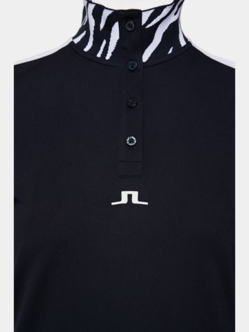 J.Lindeberg  Pip Halbarm Polo navy