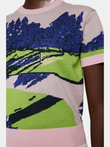 J.Lindeberg  Nico Knitted Top Pullover Strick rosa