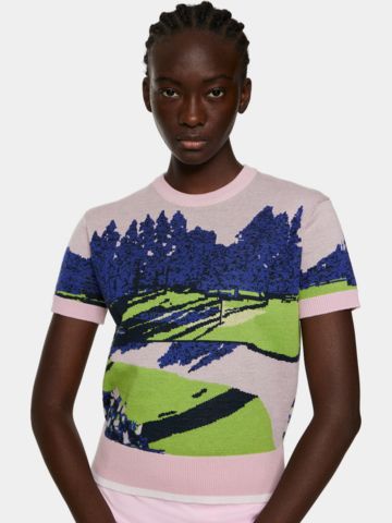 J.Lindeberg Nico Knitted Top Sweater Knit pink