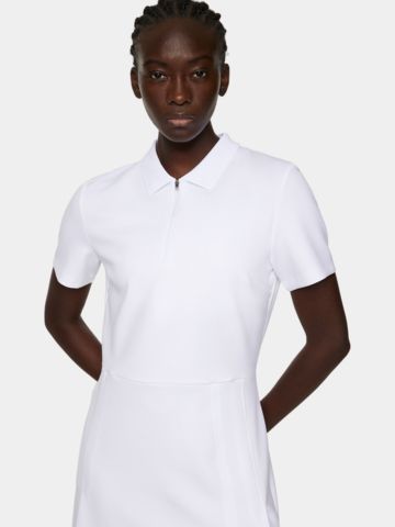 J.Lindeberg Kanai Dress Halbarm Kleid weiß