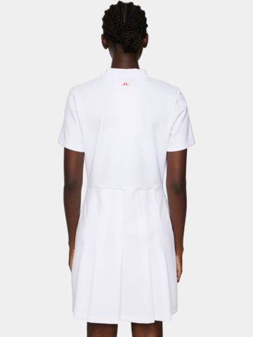 J.Lindeberg  Kanai Dress Halbarm Kleid weiß