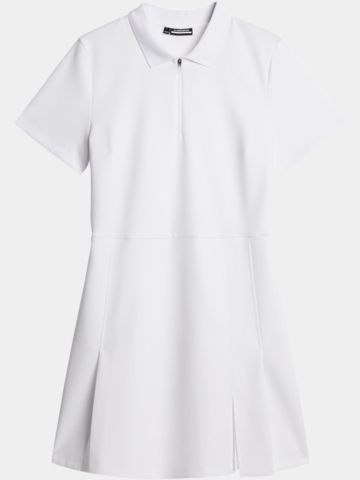 J.Lindeberg  Kanai Dress Halbarm Kleid weiß