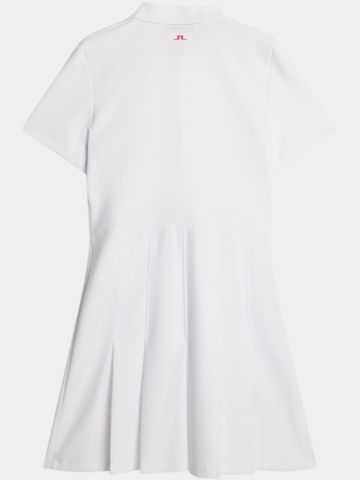 J.Lindeberg  Kanai Dress Halbarm Kleid weiß