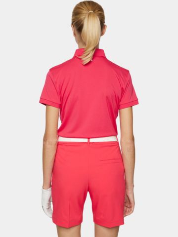 J.Lindeberg Tour Tech Halbarm Polo pink