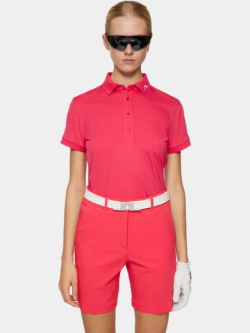 J.Lindeberg  Tour Tech Halbarm Polo pink