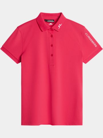 J.Lindeberg  Tour Tech Halbarm Polo pink