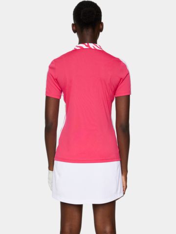 J.Lindeberg Pip Halbarm Polo pink