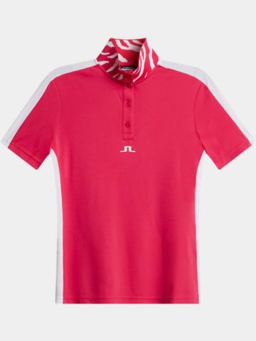 J.Lindeberg Pip Halbarm Polo pink