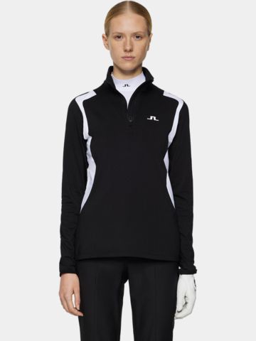 J.Lindeberg Mae Quarter Zip Stretch Midlayer schwarz