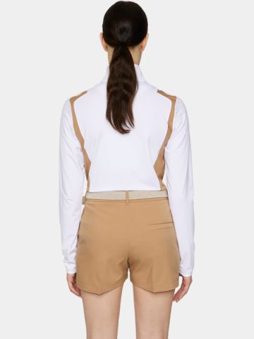 J.Lindeberg Mae Quarter Zip Stretch Midlayer weiß