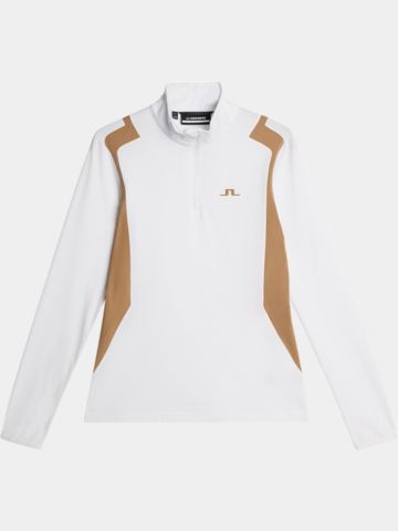 J.Lindeberg Mae Quarter Zip Stretch Midlayer weiß