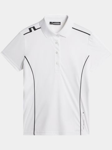 J.Lindeberg  Leyla half-sleeved polo white