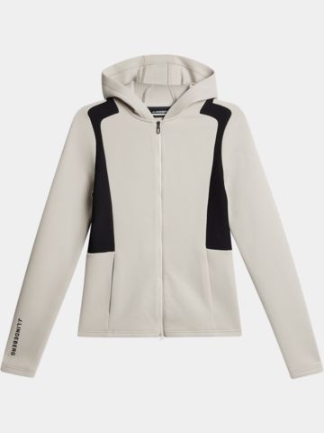 J.Lindeberg Ella Zip Hood Stretch Unterzieher sand