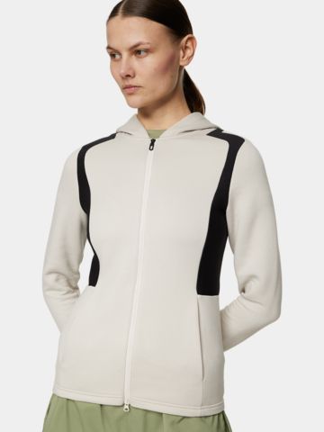 J.Lindeberg Ella Zip Hood Stretch Unterzieher sand