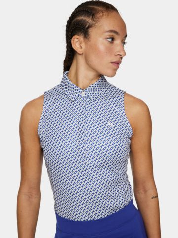 J.Lindeberg Dena Print Sleeveless Top ohne Arm Polo navy