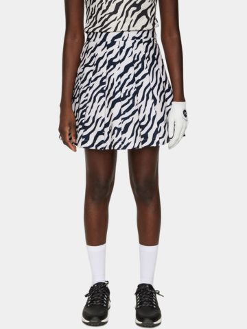 J.Lindeberg  Adina Print Skirt kurz Skort schwarz