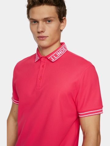 J.Lindeberg  Austin Halbarm Polo pink