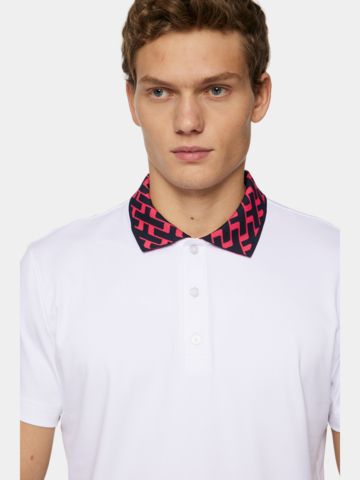 J.Lindeberg  Kater Halbarm Polo weiß