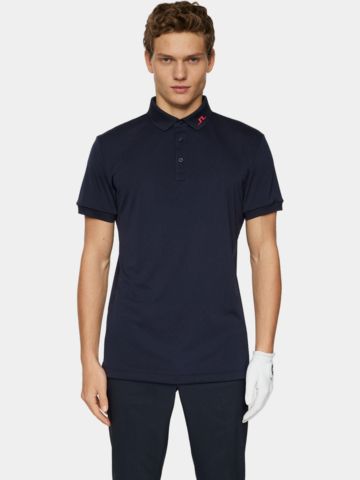J.Lindeberg KV Print Halbarm Polo navy